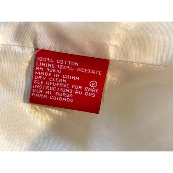 Anne Klein Women's Coat Jacket Blazer 100% Cotton Formal Collared Cream Size 4P - Picture 6 of 7